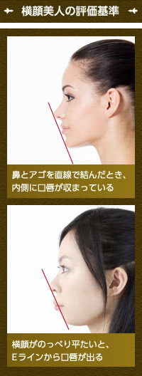 横顔美人の評価基準