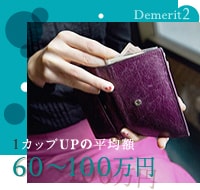 ヒアルロン酸豊胸はプチ豊胸の割に、費用は60〜100万円