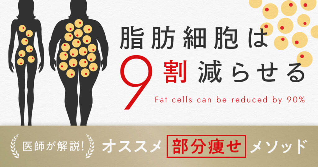 脂肪細胞は90%減らせる！医師が語る確実な部分痩せ方法