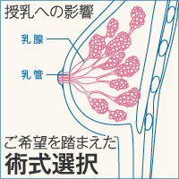 乳房縮小術の授乳への影響については、ご希望を踏まえて術式を選択