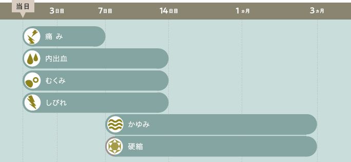 ダウンタイムの経過