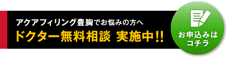 豊胸をお考えの方のためにアクアフィリング無料相談会  お申込みはコチラ