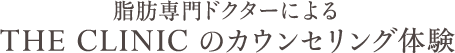脂肪専門ドクターによる THE CLINIC のカウンセリング体験