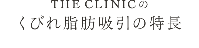 THE CLINIC のくびれ脂肪吸引の特長