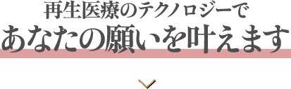 最新のテクノロジーであなたの願いを叶えます