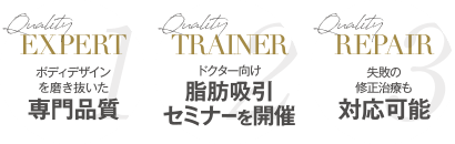 ボディデザインを磨き抜いた 専門品質 | ドクター向け 脂肪吸引セミナーを開催 | 失敗の修正治療も 対応可能