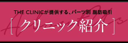 THE CLINICが提供する、パーツ別 脂肪吸引 [ クリニック紹介 ]