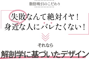 失敗なんて絶対にイヤ!身近な人にバレたくない! | それなら解剖学に基づいたデザイン