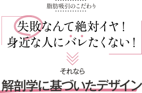 失敗なんて絶対にイヤ!身近な人にバレたくない! | それなら解剖学に基づいたデザイン