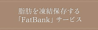 脂肪を凍結保存する「FatBank」サービス