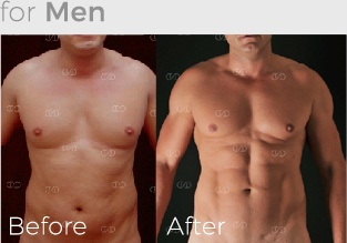 for Men 上腕・大胸筋・腹筋のデザイン