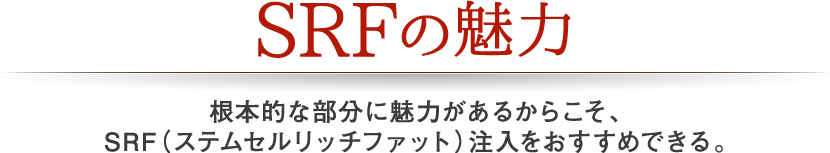 SRFの魅力