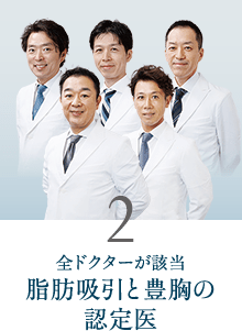 2. 全ドクターが該当 脂肪吸引と豊胸の認定医