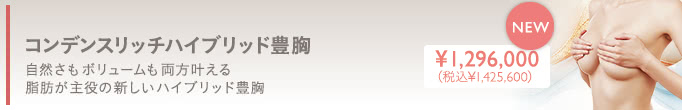 コンデンスリッチハイブリッド豊胸モニター