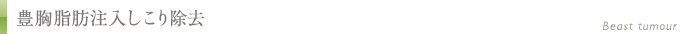 豊胸脂肪注入しこり除去