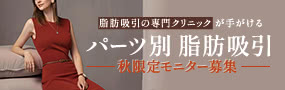 脂肪吸引の専門クリニックが手がけるパーツ別脂肪吸引モニター募集