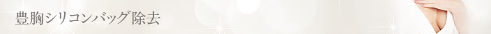 豊胸シリコンバッグ除去
