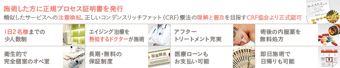 THE CLINICが提供するコンデンスリッチフェイス(顔の脂肪注入)の特徴