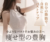 自分の脂肪で自然にバストアップ 小ぶりなバストでお悩みの方へ 痩せ型の豊胸