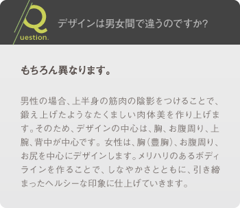 仕事はいつから復帰できますか?: デスクワークなら翌日の復帰も可能です。 / 施術する範囲にもよりますが、デスクワークなら翌日から復帰することも可能です。ただし痛みは残っていると思いますので、適宜鎮痛薬等を服用ください。 もし余裕があるようでしたら、痛みが引くまでの3日間ぐらいはお休みされるか、自宅勤務等にされることをおすすめします。
