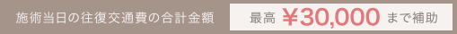 施術当日の往復交通費の合計金額