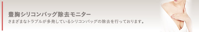 豊胸シリコンバッグ外来モニター
