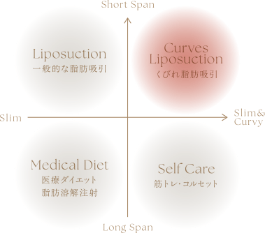 くびれ脂肪吸引のポジション