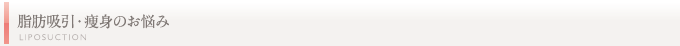 脂肪吸引のお悩み