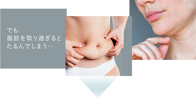 でも脂肪を取り過ぎるとたるんでしまう…