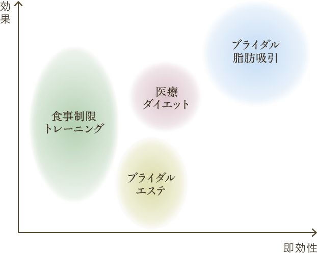 ブライダル脂肪吸引と他の痩身との違い
