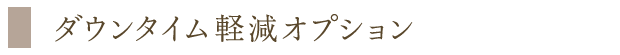 ダウンタイム軽減オプション
