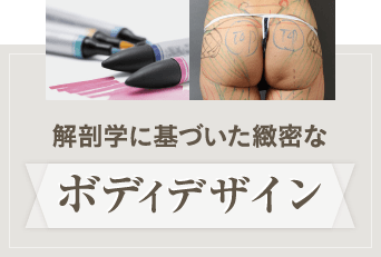 解剖学に基づいた緻密なボディデザイン